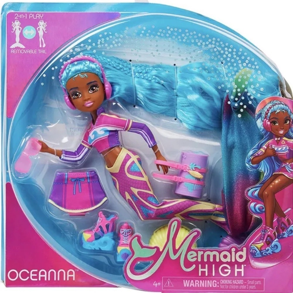 Mermaid High Oceanna Deluxe Mermaid Doll & Accessories with Removable Tail Doll